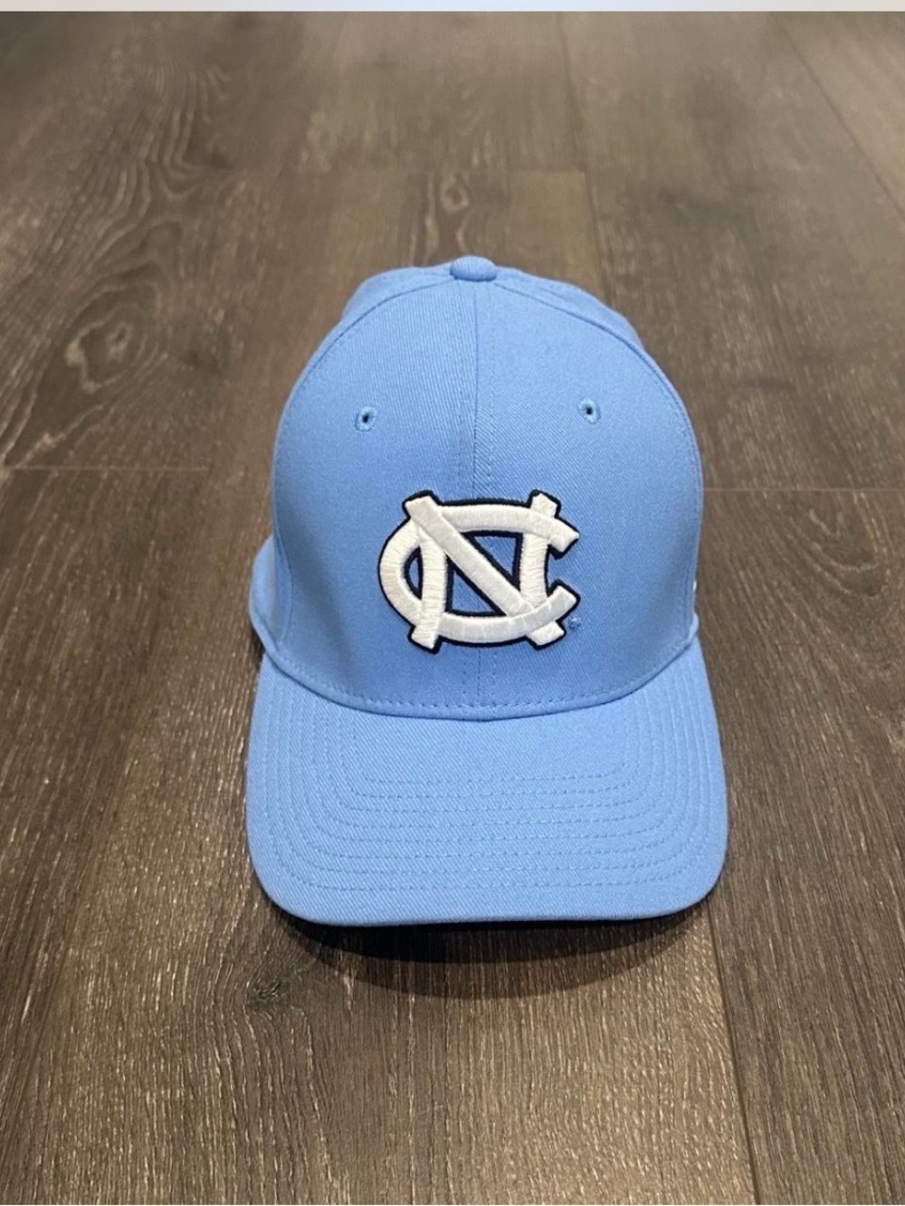 Nike Carolina Blue Fitted Baseball Hat with White Logo Size M\L
